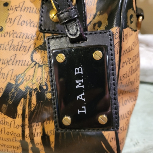 L.A.M.B. Trompe L'oeil Satchel Love Angel Music Baby Bag Designer Celebrity #366 - Picture 3 of 14
